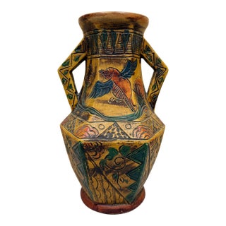 1950s Japanese Majolica Handmade Pottery For Sale