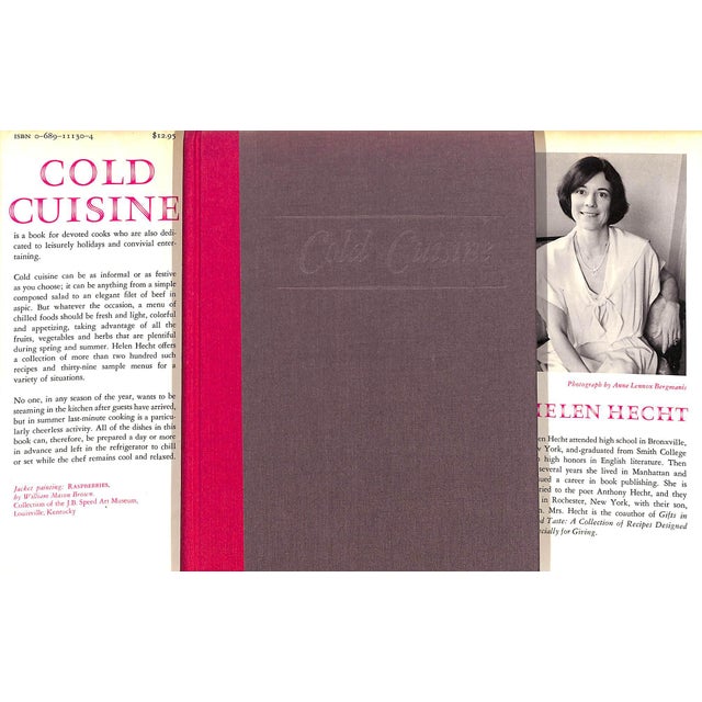 HECHT, Helen [296] pp. Atheneum 1981 First Edition 8 5/8" x 6 1/4" Presents thirty-nine menus and more than two hundred...