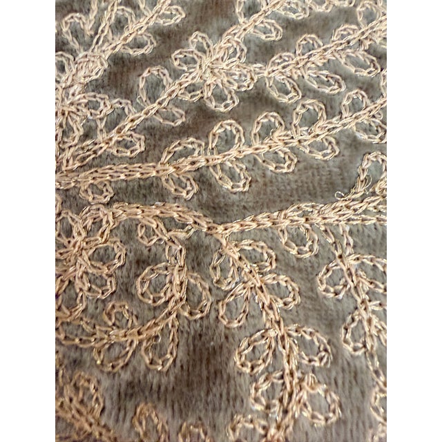 Boho Chic Embroidered Anke Drechsel Pillow For Sale - Image 3 of 4