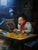 Surrealism 1990s Anatolii Kozelsky Surrealist Oil Painting the Alchemist or Money Counting Scholar For Sale - Image 3 of 5