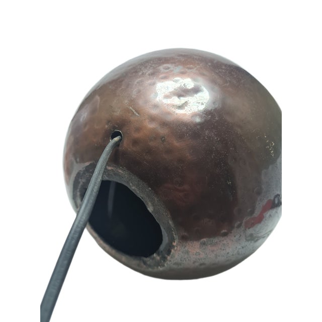 Metal Art Deco Bedside Lamp, Greece, 1980s For Sale - Image 7 of 8