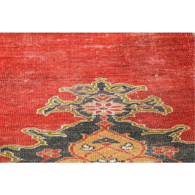 Persian 1900s Hand Knotted Antique Persian Sultan Abad Rug - 7'9"x 9'8" For Sale - Image 3 of 5