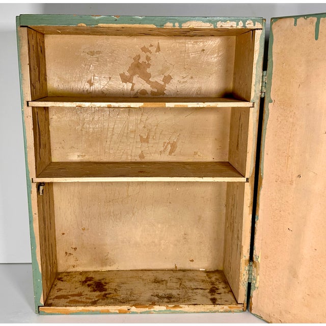 Primitive Mirrored Wall Mount Medicine Cabinet For Sale - Image 12 of 17