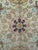 Beige Vintage Persian Tabriz Rug, Finely Hand-Knotted Wool & Silk, Floral Pattern, Ivory & Blue, 7x10 For Sale - Image 8 of 12