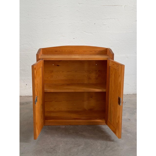Mid-Century Modern Pine Wall Cabinet, Sweden c. 1980 For Sale - Image 3 of 5