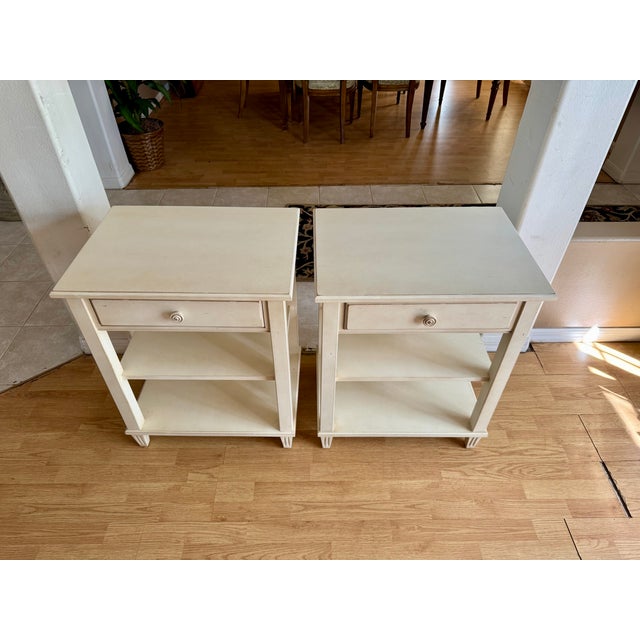 Ethan Allen Ethan Allen Colin NightStands-Coastal White Colin Collection, A Pair For Sale - Image 4 of 6