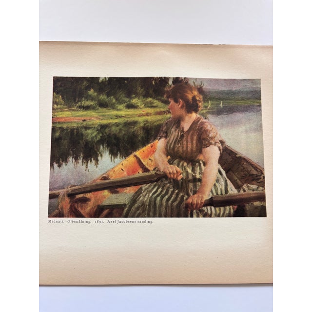 1900 - 1909 After Anders Zorn, Midnight. Original Chromolithograph, 1904. Signed in Plate Early 20th Century Impressionist Work. For Sale - Image 5 of 12