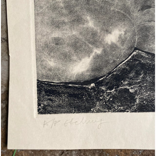 1983 etching on paper; illegibly signed; dated and noted as artist proof lower left.