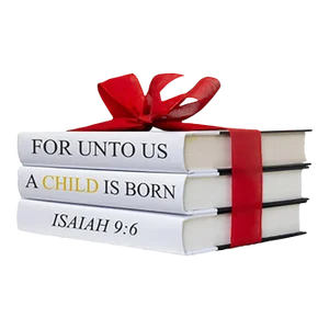 Decorative Books - Quote Book Stack - "For Us Holiday"