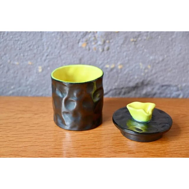 Boho Chic Vintage Elchinger Ceramic Tobacco Pot For Sale - Image 3 of 9