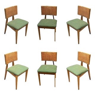 Model 4663 Walnut Dining Chairs Attributed to George Nelson for Herman Miller, Set of 6 For Sale