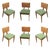 Model 4663 Walnut Dining Chairs Attributed to George Nelson for Herman Miller, Set of 6 For Sale