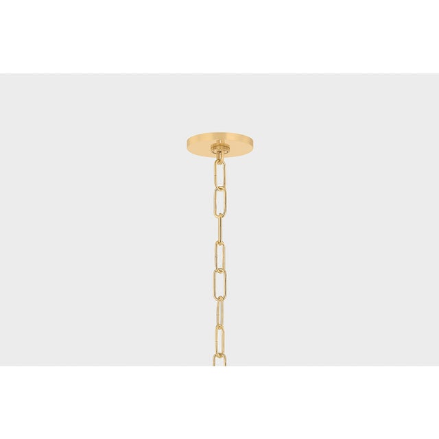 Mitzi Keilah 23.5 in. 1 Light Pendant in Aged Brass Finish For Sale In New York - Image 6 of 12
