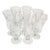 Handcut Vintage Romanian Parfait Glasses- Set of Eight For Sale