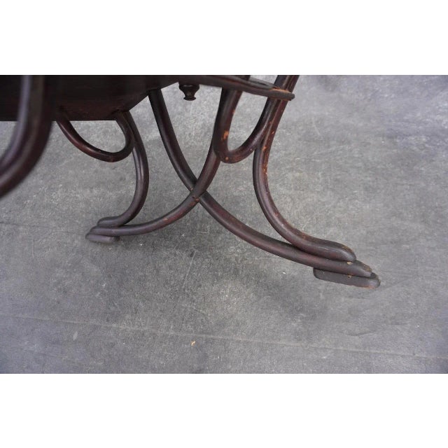 Brown Original Thonet Magazine Stand c.1900 For Sale - Image 8 of 8