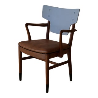 Attributed to Peter Hvidt and Orla Molgaard-Nielsen Armchair for Fritz Hansen Denmark, C. 1950 For Sale