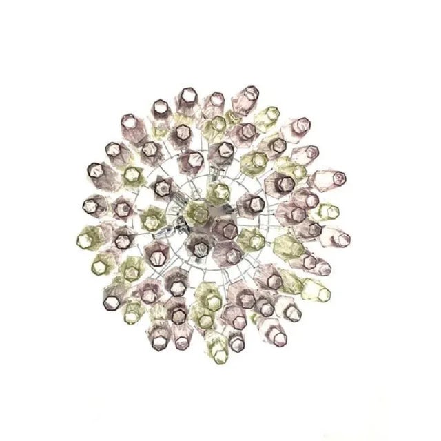 Multicolor Poliedri Murano Glass Chandelier by Simoeng For Sale - Image 5 of 12