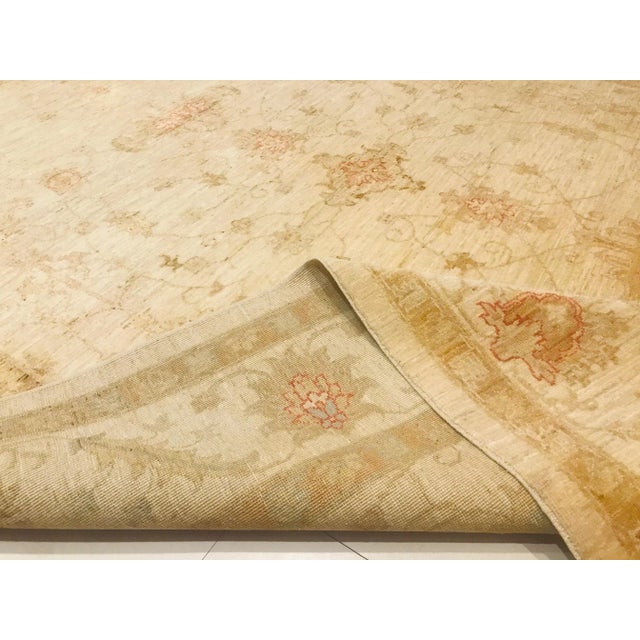 Beige Vintage Hand-Crafted Wool Carpet, 1972 For Sale - Image 8 of 14