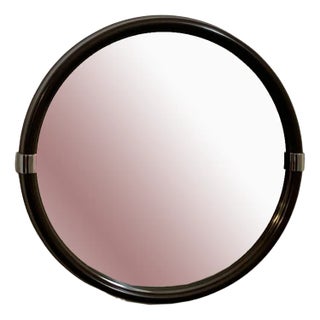 Mirror with Plastic Frame & Steel Fittings, 1970s For Sale