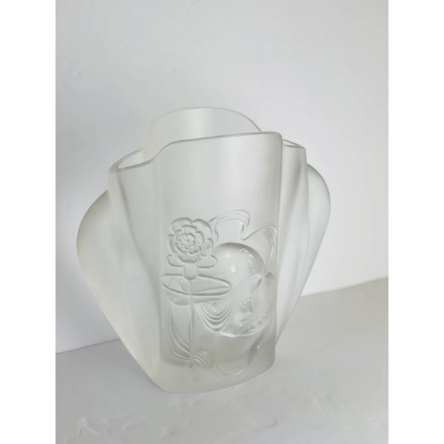 We are very pleased to offer an eye-catching, sculptural, crystal lead vase by Mario Cioni, made in Italy, circa the...