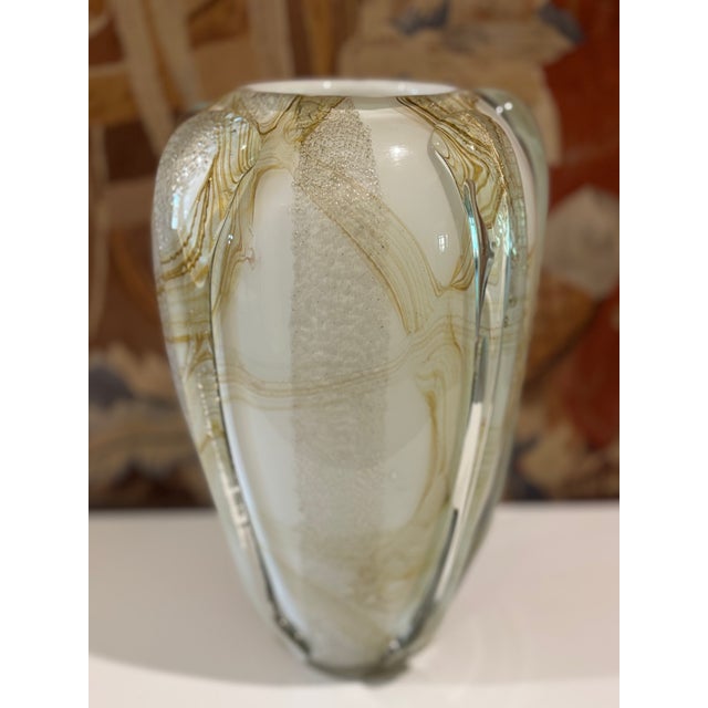 Large Scale Vintage Murano Style Teardrop Art Glass Vase For Sale In Little Rock - Image 6 of 18