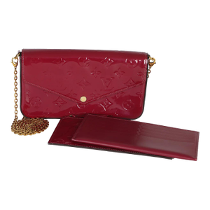 Fuschia Monogram Vernis Felicie Pochette
