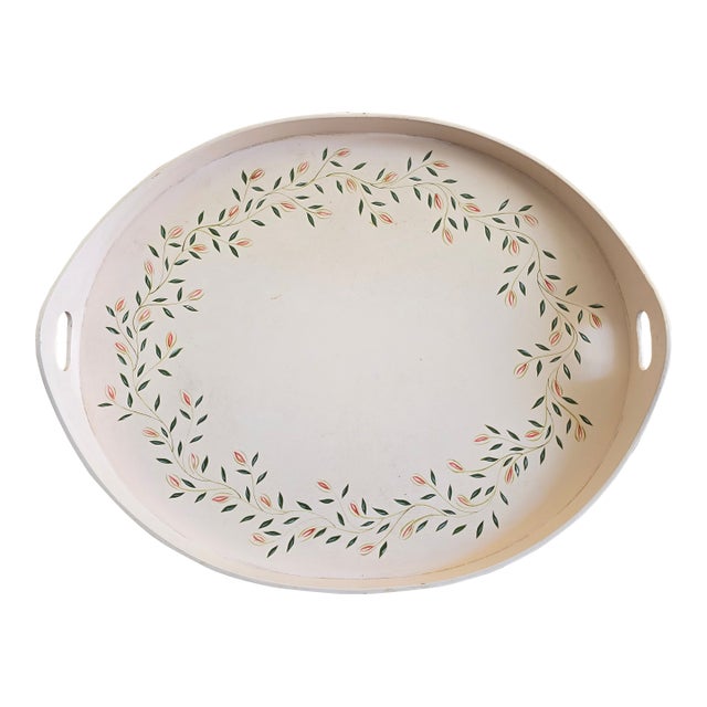 Artisans De Provence France Hand-Painted 19" Dresser Tray For Sale