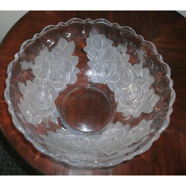Mikasa Studio Nova Winter Rose 12 Serving Bowl Chairish
