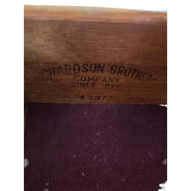 Late 20th Century Vintage Richardson Brothers Solid Wood Country Hutch Cabinet With Glass Display Doors For Sale - Image 5 of 8
