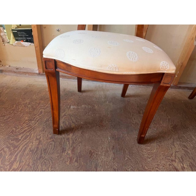 Late 20th Century Late 20th Century Set of 4 Century Neoclassical Style Dining Room Chairs For Sale - Image 5 of 17