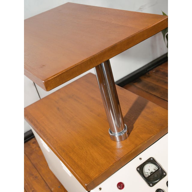 1960s Vintage Famed Lamp Cart with Oak Tops, 1960s For Sale - Image 5 of 18