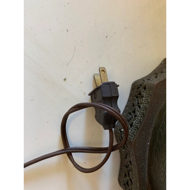 Vintage 20th Century Flower Urn Style Table Lamp For Sale - Image 11 of 13