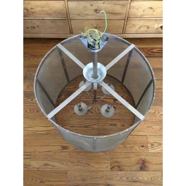 2000 - 2009 Metal Cage Chandelier For Sale - Image 5 of 11