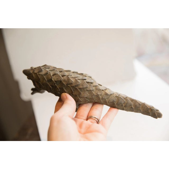 Late 20th Century Vintage African Pangolin Sculpture For Sale - Image 5 of 7
