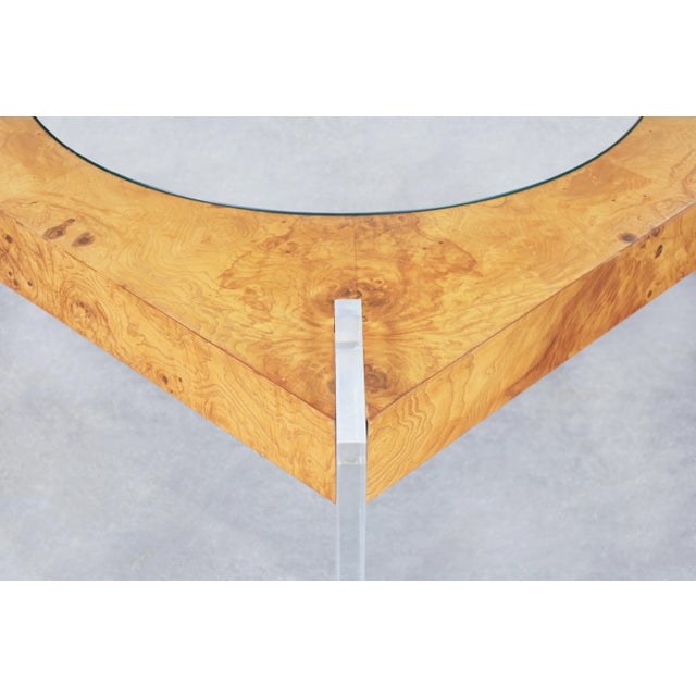 Mid-Century Modern Burl Wood and Lucite Coffee Table by Vladimir Kagan For Sale - Image 9 of 12
