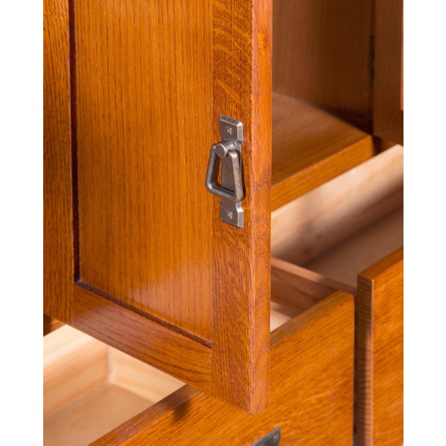 Mission Quarter Sawn Oak 72" Tv Stand - Michael's Cherry For Sale In Chicago - Image 6 of 13