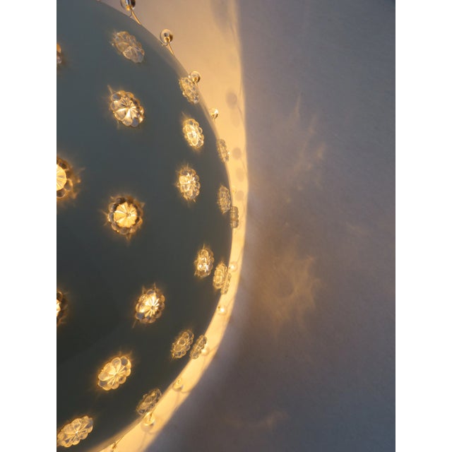 Beige Ceiling Light from L.A. Riedinger Bronzewarenfabrik Augsburg, 1950s For Sale - Image 8 of 10