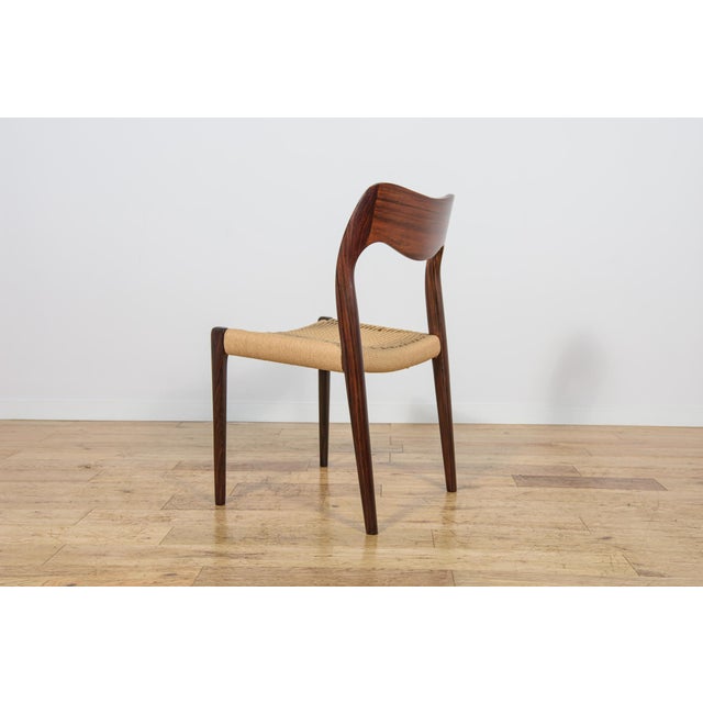 Mid-Century Model 71 Dining Chairs in Rosewood by Niels Moller from J.L. Møllers, 1960s, Set of 4 For Sale - Image 10 of 18