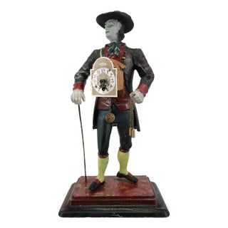 Gentleman on a Walk Clock For Sale
