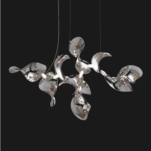 Not Yet Made - Made To Order Dune 10 Cluster Chandelier in Silver Anodized Aluminum by Moss Objects For Sale - Image 5 of 18