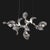 Not Yet Made - Made To Order Dune 10 Cluster Chandelier in Silver Anodized Aluminum by Moss Objects For Sale - Image 5 of 18