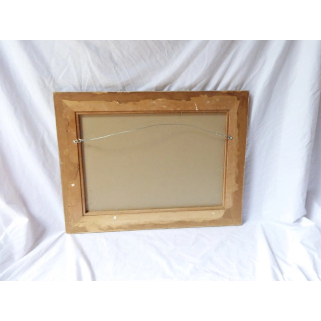 Late 20th Century Vintage Floral Bouquet Framed Painting For Sale - Image 5 of 6