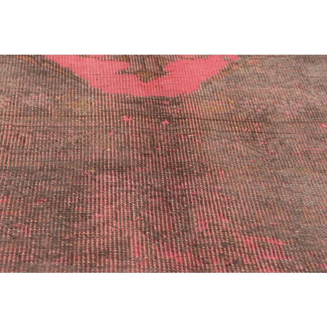 Mid 20th Century Mid 20th Century Industrial Maximalist Vintage Turkish Rug - 09’02 X 12’03 For Sale - Image 5 of 9