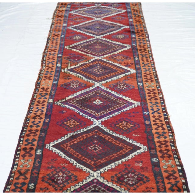 Vintage Turkish Runner 2'9'' X 10'0'' For Sale - Image 9 of 12
