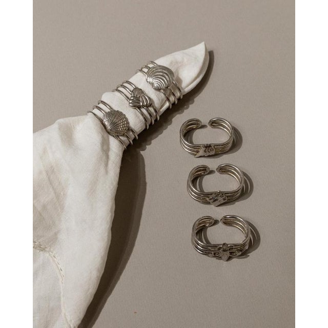 Vintage Napkin Rings, 1960s, Set of 6 For Sale - Image 5 of 11