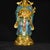 Mid 20th Century Vintage Cloisonne Enamel God of Wealth Figure - Standing Statue - 26cm For Sale - Image 5 of 9