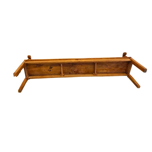 Biedermeier Bench in Cherrywood, South Germany, 1830 For Sale - Image 6 of 10