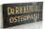 Fabulous antique late 19th century (possibly as late as 1910) architectural salvage sign of Dr. R.H. Kendall, Osteopath!...