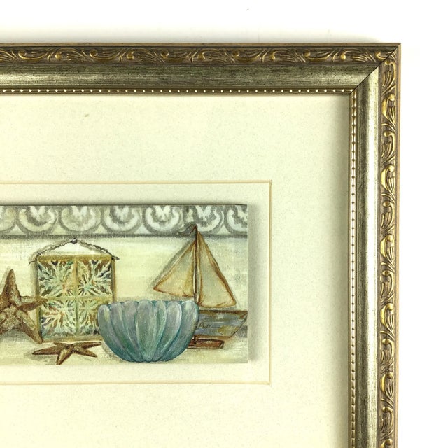 2000 - 2009 Set of Prints Framed and Matted Under Glass Beach Themed For Sale - Image 5 of 12