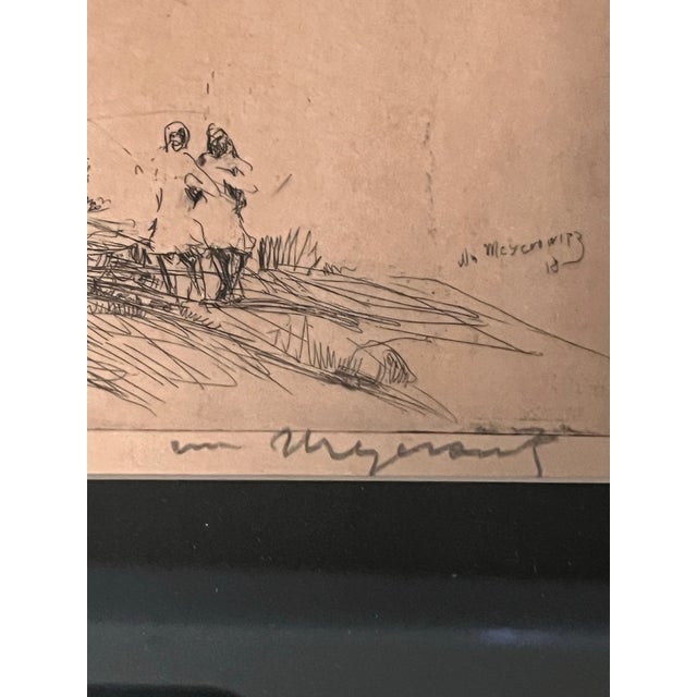 Printmaking Materials William Meyerowitz Signed Etching & Drypoint “The Willows,” Circa 1920 For Sale - Image 7 of 10
